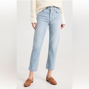 Citizens of Humanity Charlotte Crop High Rise Straight Jeans, Color: Hot Springs